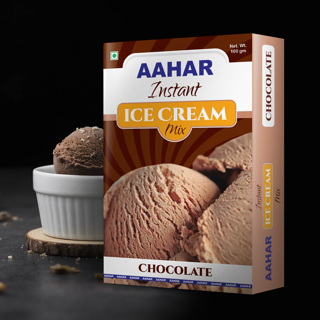 Aahaar Instanat Ice Cream Box Design