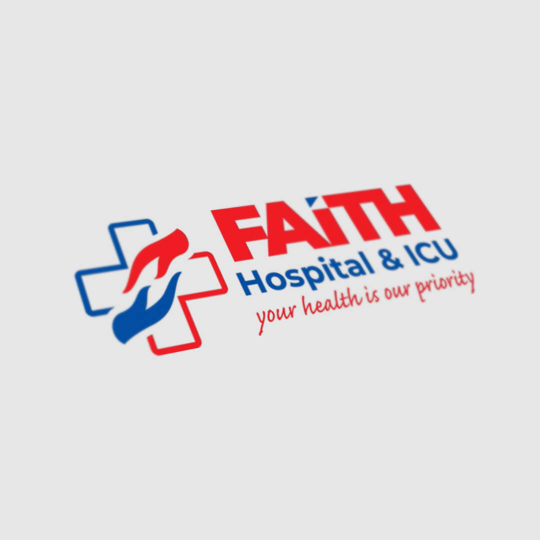 Faith Hospital ICU Logo Design