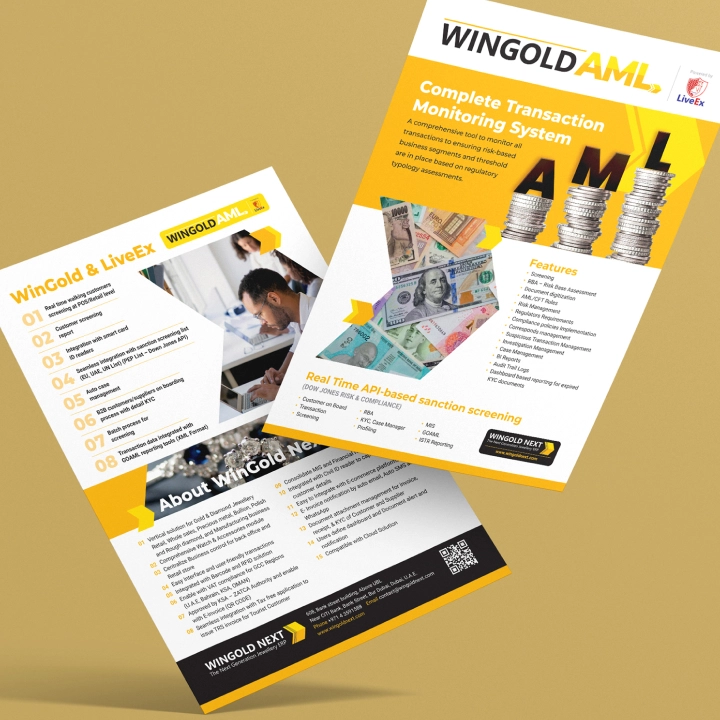 Wingold 2 Pages Flyer Design